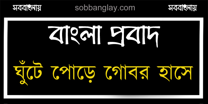 ঘুঁটে পোড়ে গোবর হাসে