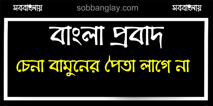 চেনা বামুনের পৈতা লাগে না » সববাংলায় চেনা বামুনের পৈতা লাগে না