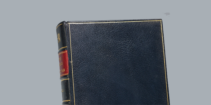 বিভিন্ন ধরণের চামড়ায় বাঁধানো বই
