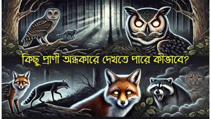 কিছু প্রাণী অন্ধকারে দেখতে পারে কীভাবে?