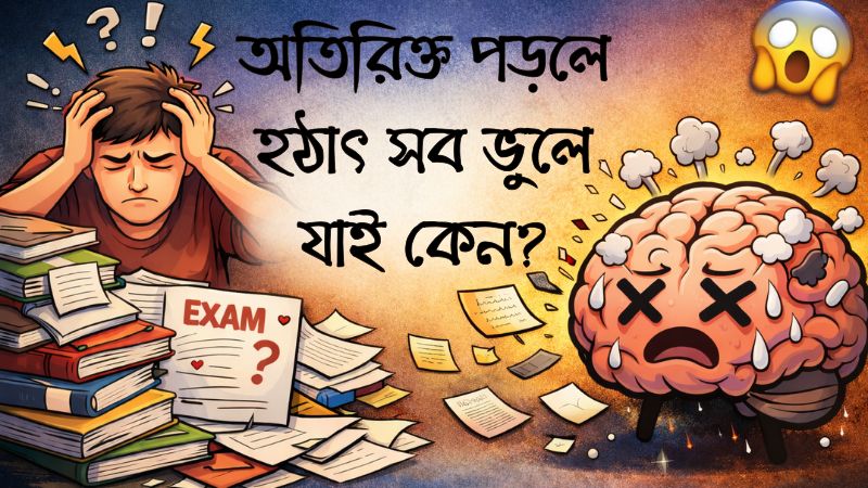 অতিরিক্ত পড়লে হঠাৎ সব ভুলে যাই কেন?